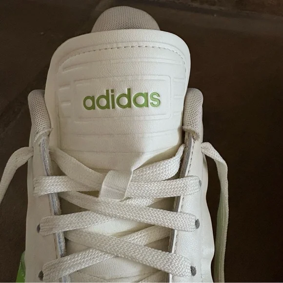 Adidas Womens Grand Court Alpha Lace Up Sneakers Casual Off White Green Size 8.5 - Picture 9 of 16